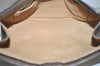 Authentic GUCCI Web Sherry Line Clutch Hand Bag Purse GG PVC Leather Brown 9661I