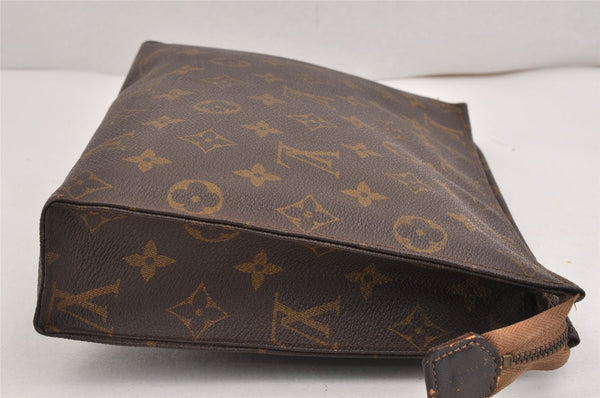 Auth Louis Vuitton Monogram Poche Toilette 26 Cosmetics Pouch Old Model LV 9662J