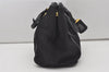 Authentic PRADA Nylon Tessuto Leather 2Way Hand Tote Bag Purse Black 9663I