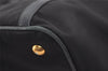 Authentic PRADA Nylon Tessuto Leather 2Way Hand Tote Bag Purse Black 9663I