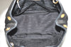 Authentic PRADA Nylon Tessuto Leather 2Way Hand Tote Bag Purse Black 9663I