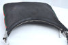 Authentic GUCCI Web Sherry Line Shoulder Bag Canvas Leather 01233 Black 9664I