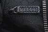 Authentic GUCCI Web Sherry Line Shoulder Bag Canvas Leather 01233 Black 9664I