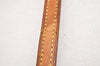 Authentic Louis Vuitton Leather Shoulder Strap Beige 48.8" LV 9664J