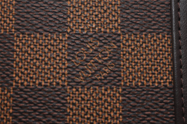 Authentic Louis Vuitton Damier Compact Zip Bifold Wallet Purse N61668 LV 9666I