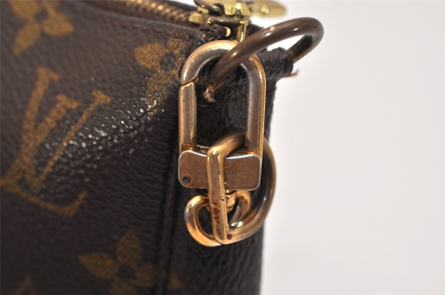 Authentic Louis Vuitton Monogram Pochette Accessoires Pouch M51980 LV Junk 9666J