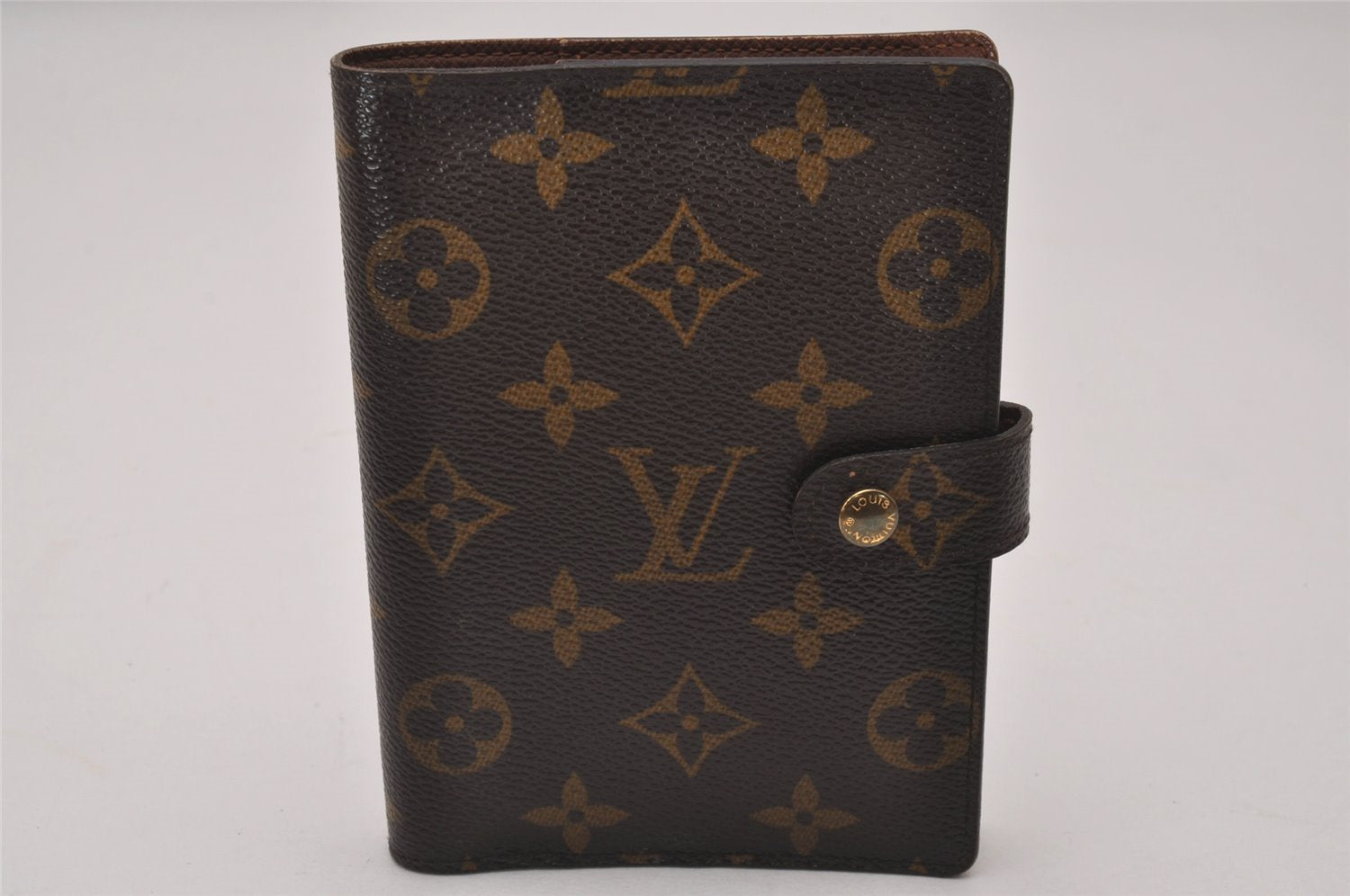 Authentic Louis Vuitton Monogram Agenda PM Notebook Cover R20005 LV 9667I