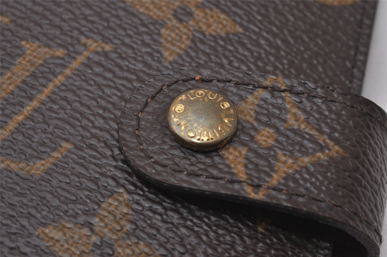Authentic Louis Vuitton Monogram Agenda PM Notebook Cover R20005 LV 9667I
