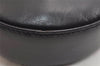 Authentic Salvatore Ferragamo Gancini Leather Shoulder Hand Bag Black SF 9667J