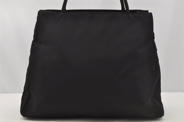 Authentic PRADA Vintage Nylon Tessuto Hand Bag Purse Black 9669I