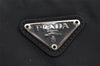 Authentic PRADA Vintage Nylon Tessuto Hand Bag Purse Black 9669I