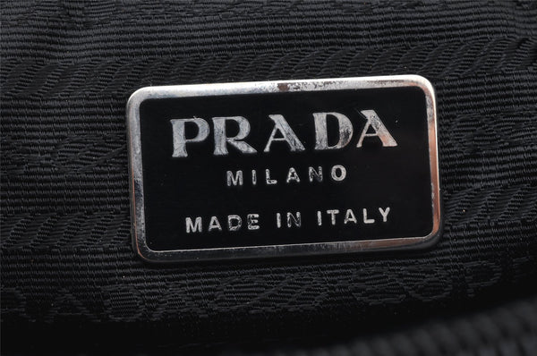 Authentic PRADA Vintage Nylon Tessuto Hand Bag Purse Black 9669I