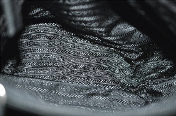 Authentic PRADA Vintage Nylon Tessuto Hand Bag Purse Black 9669I