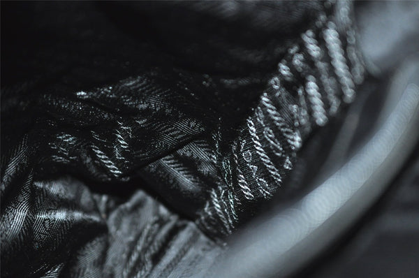 Authentic PRADA Vintage Nylon Tessuto Hand Bag Purse Black 9669I