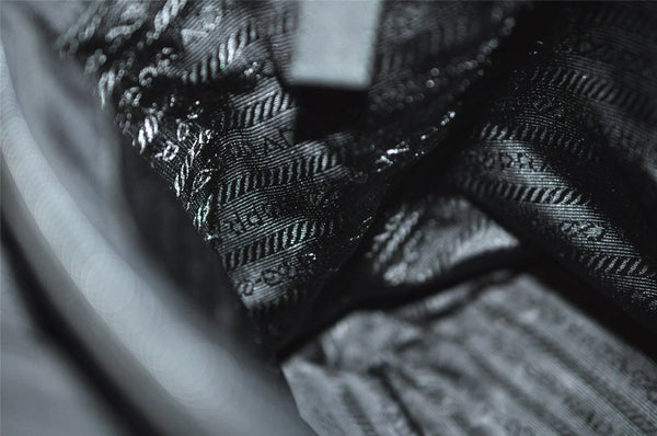 Authentic PRADA Vintage Nylon Tessuto Hand Bag Purse Black 9669I