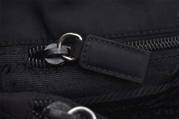 Authentic PRADA Vintage Nylon Tessuto Hand Bag Purse Black 9669I