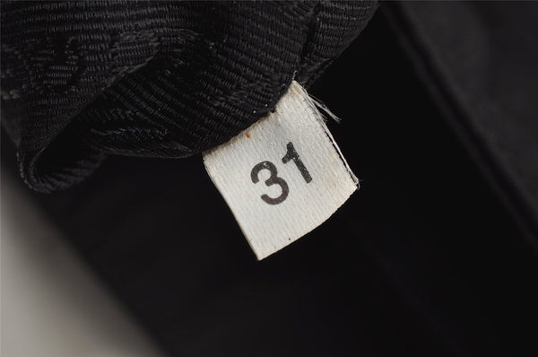 Authentic PRADA Vintage Nylon Tessuto Hand Bag Purse Black 9669I