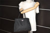 Authentic PRADA Vintage Nylon Tessuto Hand Bag Purse Black 9669I