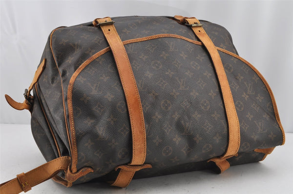 Authentic Louis Vuitton Monogram Saumur 43 Shoulder Cross Bag M42252 Junk 9669J