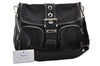 Authentic PRADA Nylon Tessuto Leather Shoulder Cross Body Bag VA0768 Black 9671I