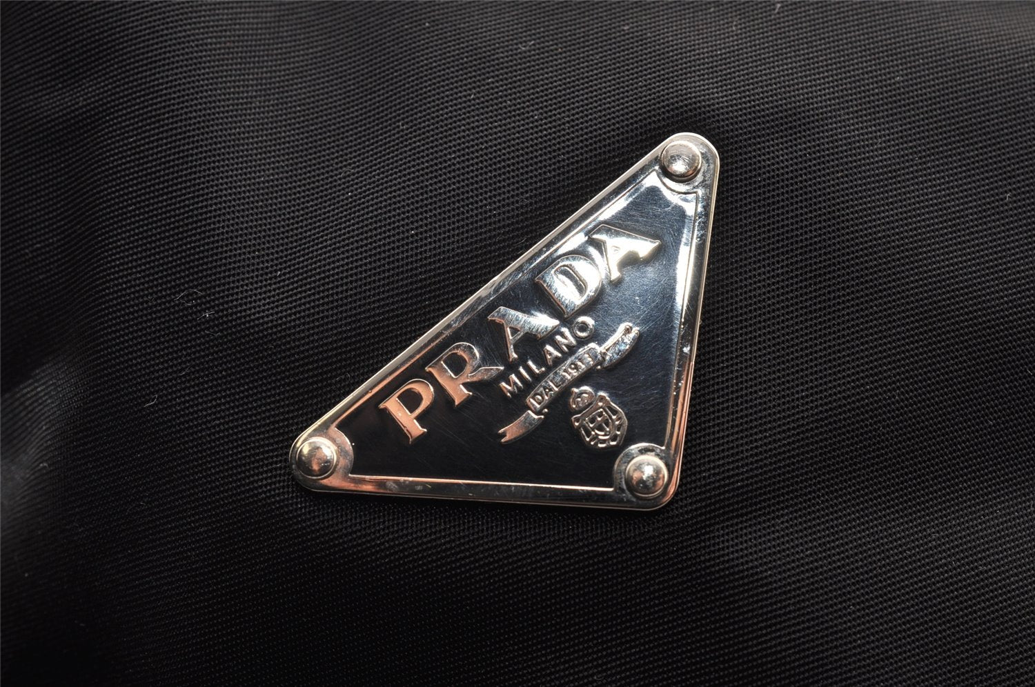 Authentic PRADA Nylon Tessuto Leather Shoulder Cross Body Bag VA0768 Black 9671I