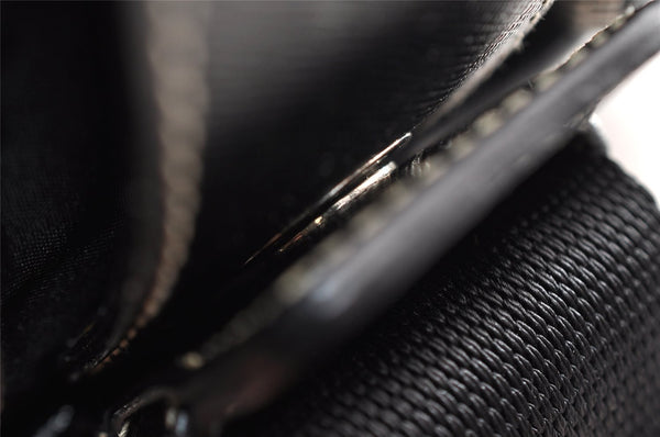 Authentic PRADA Nylon Tessuto Leather Shoulder Cross Body Bag VA0768 Black 9671I