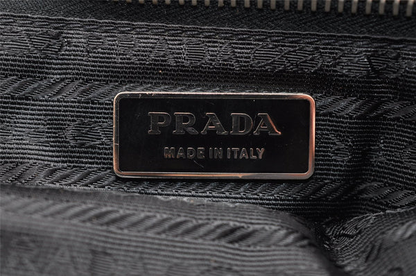 Authentic PRADA Nylon Tessuto Leather Shoulder Cross Body Bag VA0768 Black 9671I