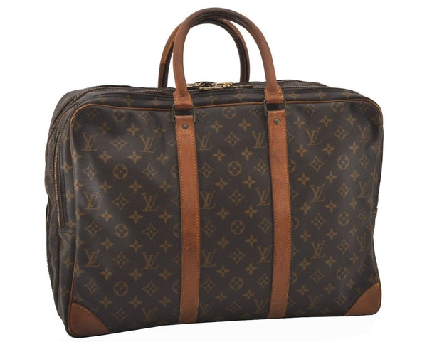 Authentic Louis Vuitton Monogram Sirius 45 Travel Boston Bag 2compartments 9672I