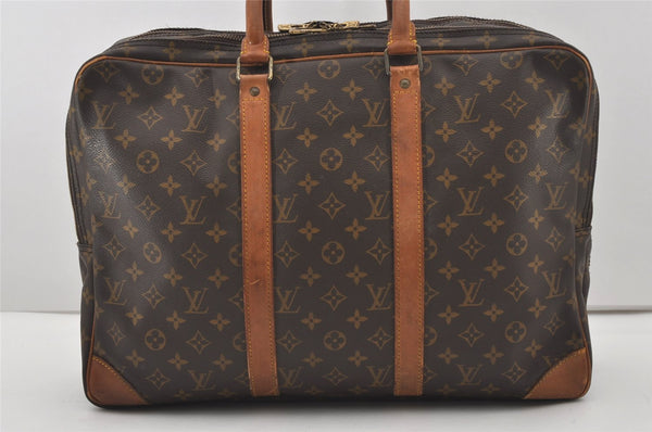 Authentic Louis Vuitton Monogram Sirius 45 Travel Boston Bag 2compartments 9672I