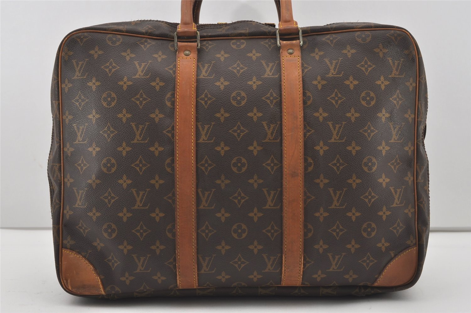 Authentic Louis Vuitton Monogram Sirius 45 Travel Boston Bag 2compartments 9672I