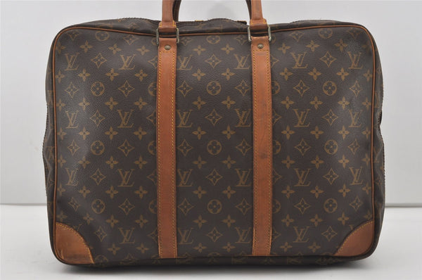 Authentic Louis Vuitton Monogram Sirius 45 Travel Boston Bag 2compartments 9672I