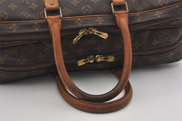 Authentic Louis Vuitton Monogram Sirius 45 Travel Boston Bag 2compartments 9672I