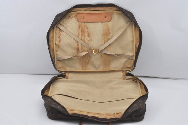Authentic Louis Vuitton Monogram Sirius 45 Travel Boston Bag 2compartments 9672I