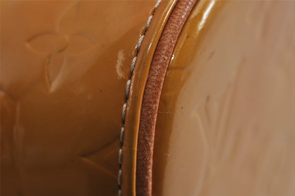 Authentic Louis Vuitton Vernis Houston Shoulder Hand Bag Yellow M91004 LV 9672J