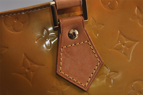 Authentic Louis Vuitton Vernis Houston Shoulder Hand Bag Yellow M91004 LV 9672J