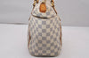 Authentic Louis Vuitton Damier Azur Totally PM Tote Bag White N41280 LV 9673I