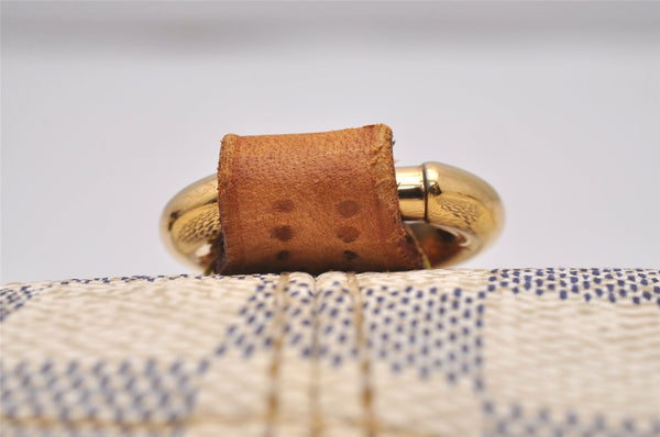 Authentic Louis Vuitton Damier Azur Totally PM Tote Bag White N41280 LV 9673I