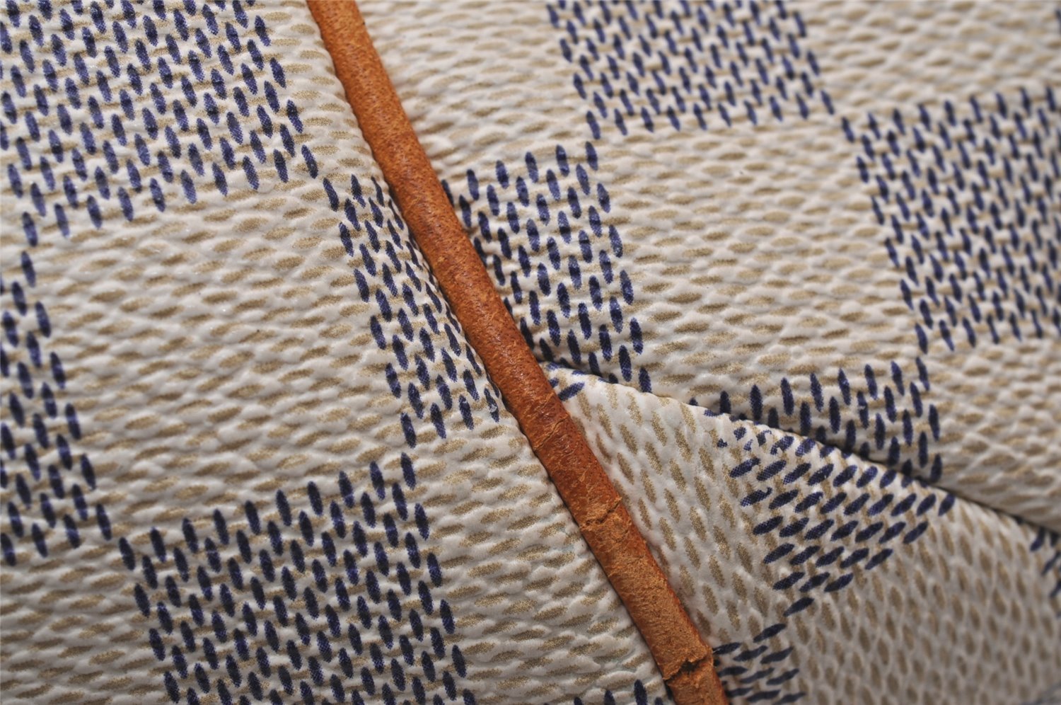 Authentic Louis Vuitton Damier Azur Totally PM Tote Bag White N41280 LV 9673I