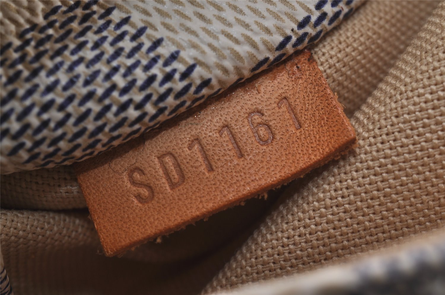 Authentic Louis Vuitton Damier Azur Totally PM Tote Bag White N41280 LV 9673I