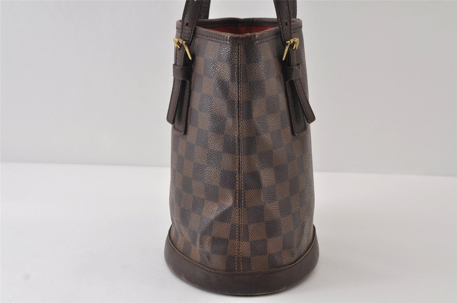 Authentic Louis Vuitton Damier Marais Bucket Shoulder Tote Bag N42240 LV 9675I