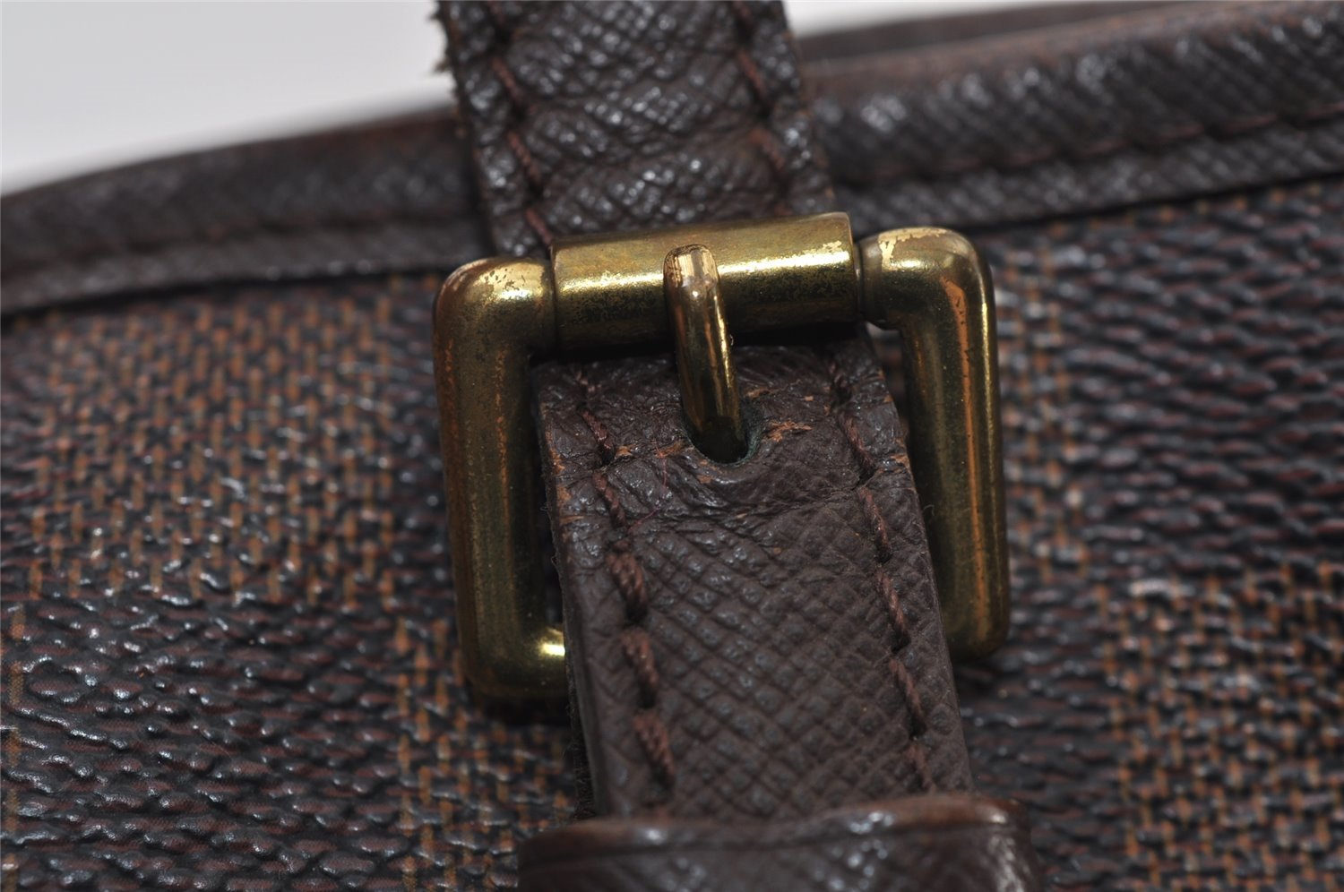 Authentic Louis Vuitton Damier Marais Bucket Shoulder Tote Bag N42240 LV 9675I