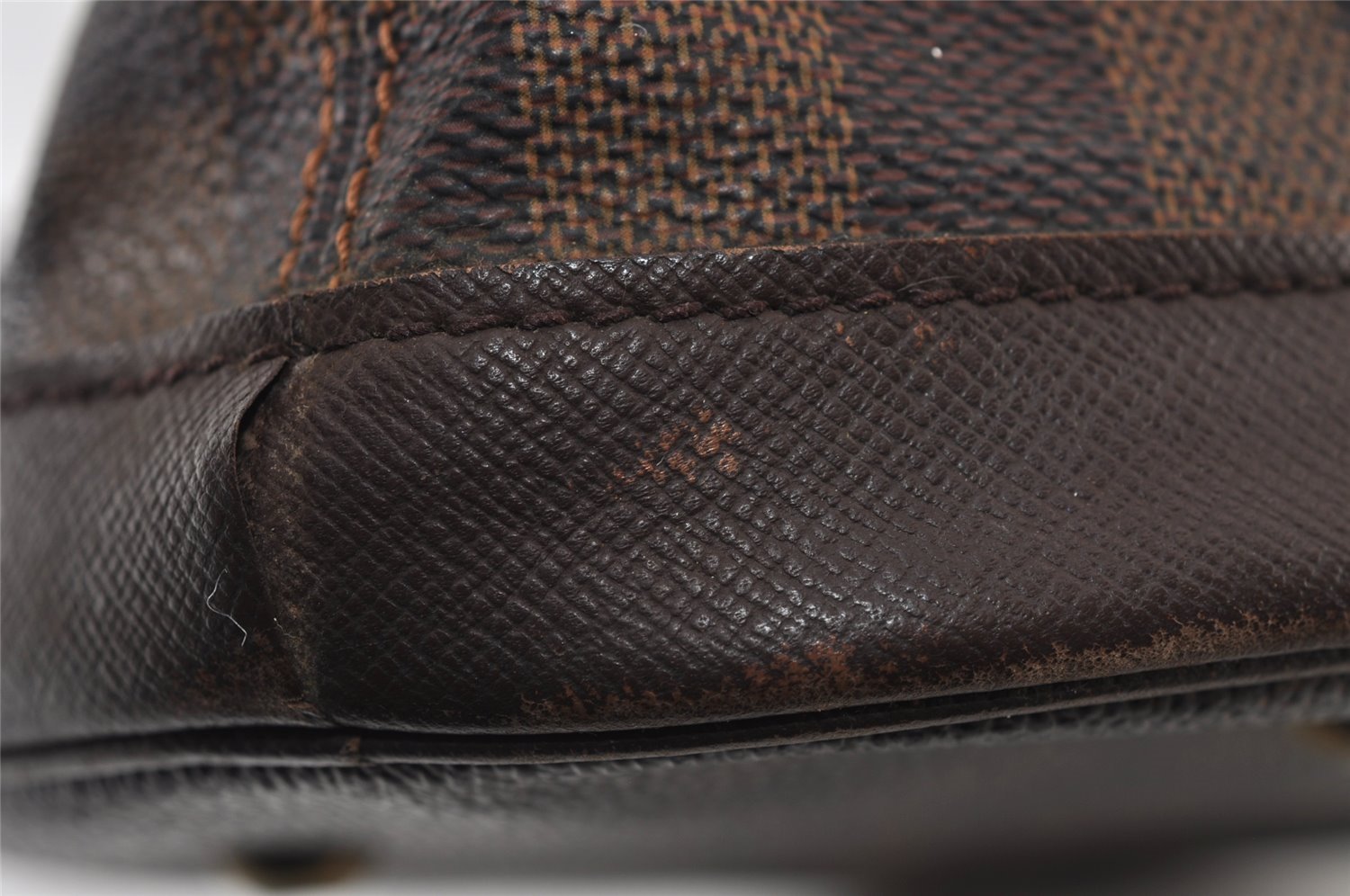 Authentic Louis Vuitton Damier Marais Bucket Shoulder Tote Bag N42240 LV 9675I