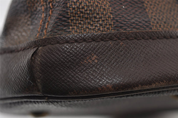 Authentic Louis Vuitton Damier Marais Bucket Shoulder Tote Bag N42240 LV 9675I