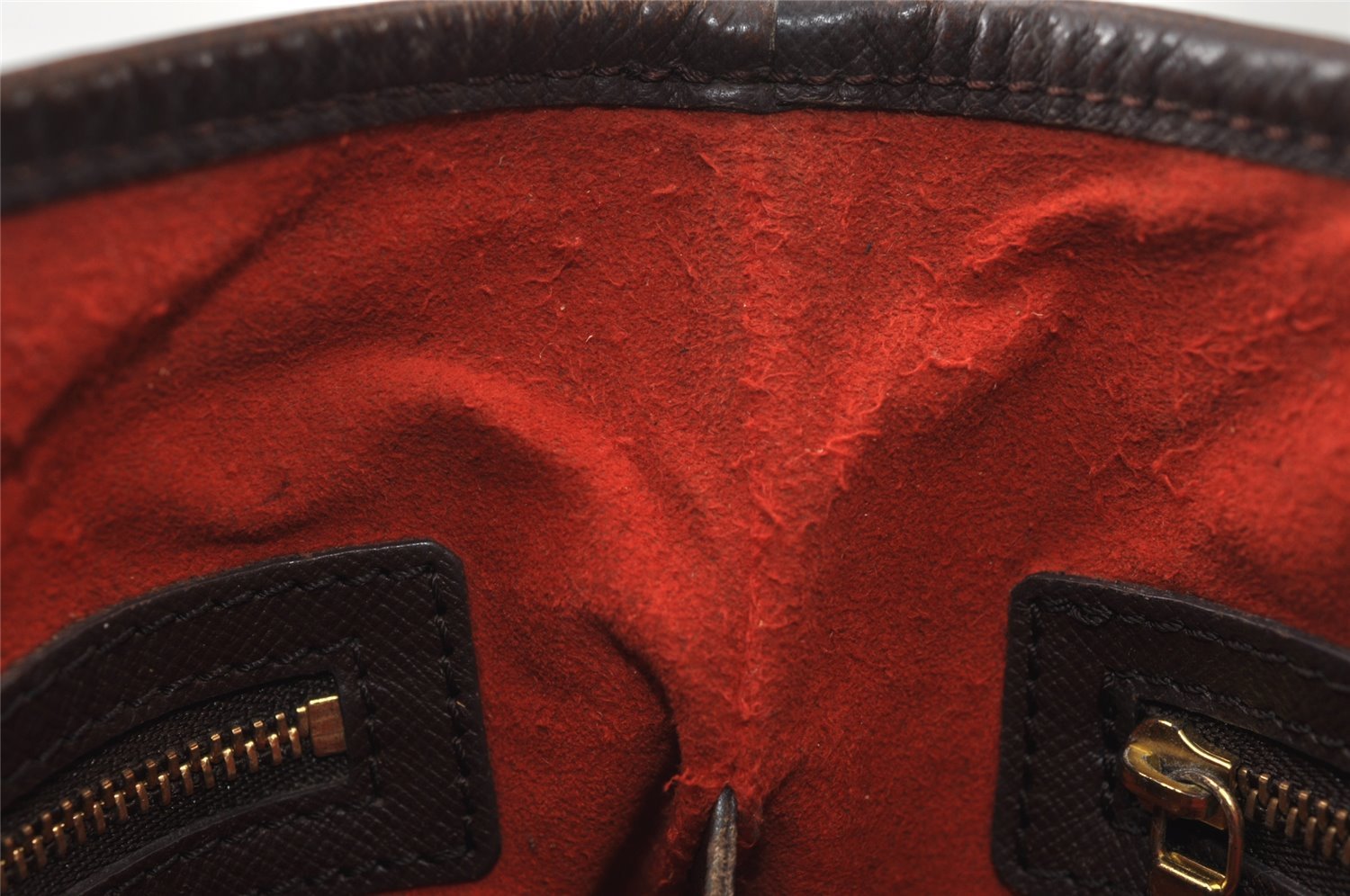 Authentic Louis Vuitton Damier Marais Bucket Shoulder Tote Bag N42240 LV 9675I