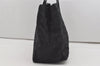 Authentic CHANEL New Travel Line Shoulder Tote Bag Nylon Leather Black 9676I