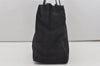 Authentic CHANEL New Travel Line Shoulder Tote Bag Nylon Leather Black 9676I