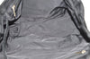 Authentic CHANEL New Travel Line Shoulder Tote Bag Nylon Leather Black 9676I