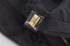 Authentic CHANEL New Travel Line Shoulder Tote Bag Nylon Leather Black 9676I