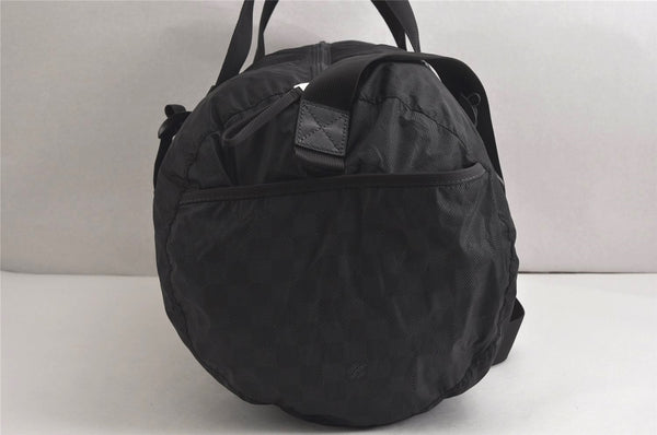 Auth Louis Vuitton Damier Aventure Practical 2Way Boston Bag M97058 Black 9676J