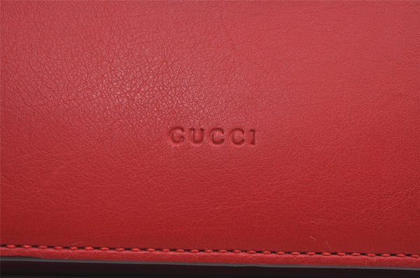 Authentic GUCCI 2Way Shoulder Hand Bag Purse Leather 409531 Red Pink 9677J